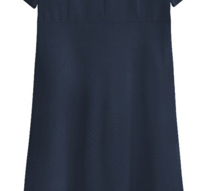 Tmavě modré trapézové šaty (436ART)