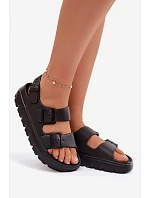 Dámské pěnové sandály na platformě Big Star TT274A031 Černé Dámské pěnové sandály na platformě Big Star TT274A031 Černé