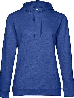 B&C #Hoodie /women Dámská mikina s kapucí 01.W04W heather royal blue