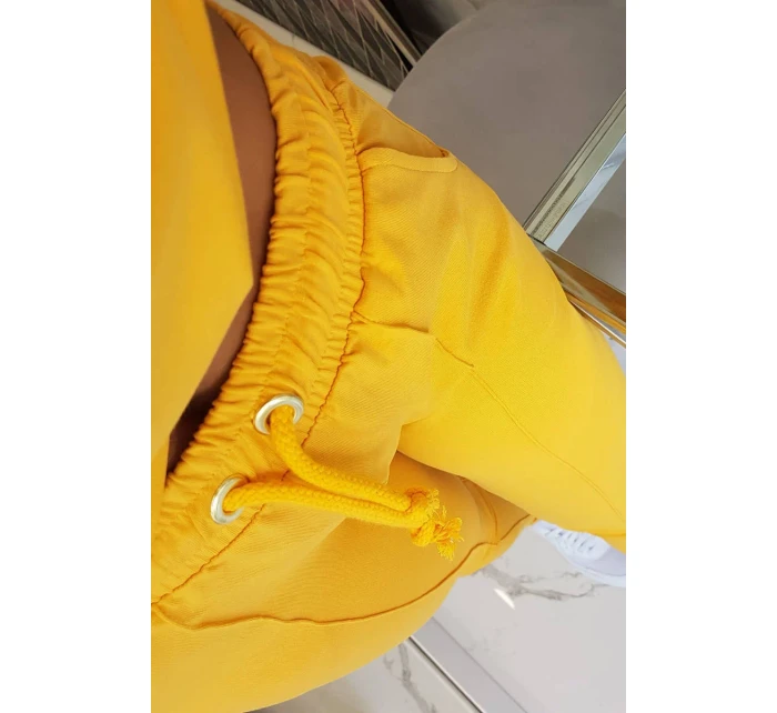 Hořčicová mikinová souprava