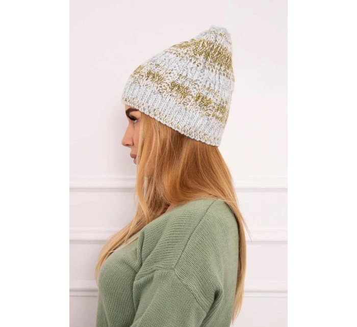 Fleecová čepice Melisa K241 mint+olive