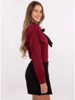 Koszula DHJ KS model 20731466 bordowy - FPrice Koszula DHJ KS model 20731466 bordowy - FPrice