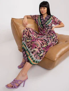 Šaty DHJ SK černá a růžová model 17302290 - FPrice