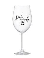 SPOLU NAVŽDY - čirá sklenice na víno 350 ml SPOLU NAVŽDY - čirá sklenice na víno 350 ml