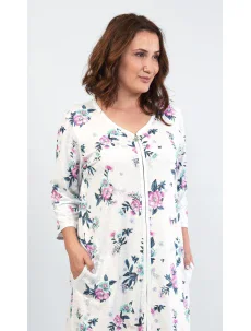 Dámské domácí šaty s tříčtvrtečním rukávem Kristýna