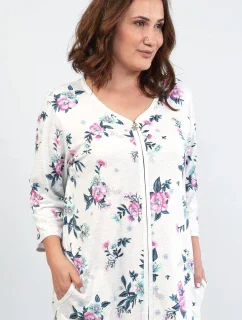 Dámské domácí šaty s tříčtvrtečním rukávem model 16162326 - Vienetta