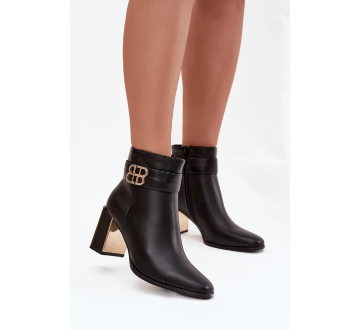 Boty na podpatku  model 220694 Step in style