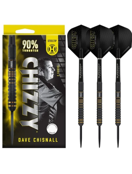 Harrows Chizzy Dave Chisnall 3 90% steeltip šipky Harrows Chizzy Dave Chisnall 3 90% steeltip šipky