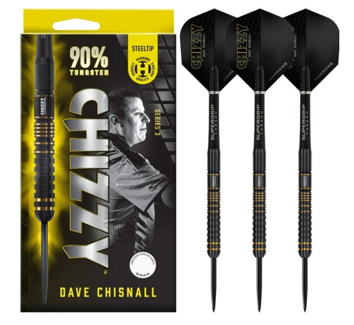 Harrows Chizzy Dave Chisnall 3 90% steeltip šipky Harrows Chizzy Dave Chisnall 3 90% steeltip šipky