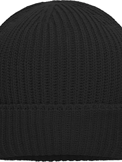 MB Pletená čepice z bio bavlny 03. black model 22446555 - Daiber