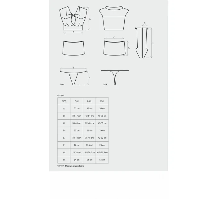 Sexy kostým model 21111236 - Obsessive Sexy kostým model 21111236 - Obsessive