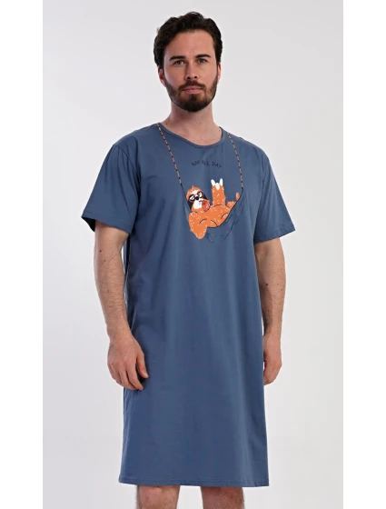 Pánská noční košile s krátkým rukávem model 21362744 - Vienetta MAN