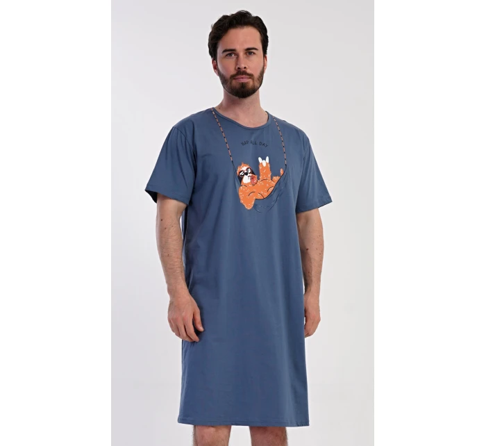 Pánská noční košile s krátkým rukávem model 21362744 - Vienetta MAN