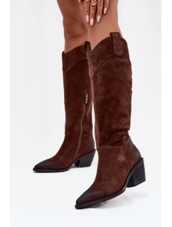 Kozačky na podpatku  model 219399 Step in style