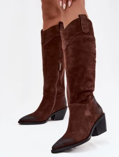 Kozačky na podpatku  model 219399 Step in style