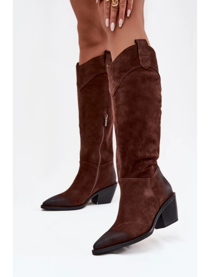 Kozačky na podpatku  model 219399 Step in style