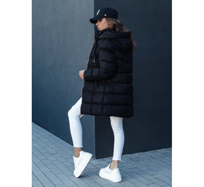Dámská zimní bunda s kapucí černá Dstreet model 21978734 - FashionStreet Dámská zimní bunda s kapucí černá Dstreet model 21978734 - FashionStreet