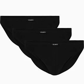 Pánské slipy 3 pack 230 black - Atlantic