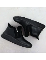 Dámské kožené zateplené boty na zip černé Filippo 7292 Dámské kožené zateplené boty na zip černé Filippo 7292