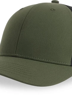 Atlantis Headwear Bryce 6 panelová Trucker kšiltovka 33.0102 olive/black