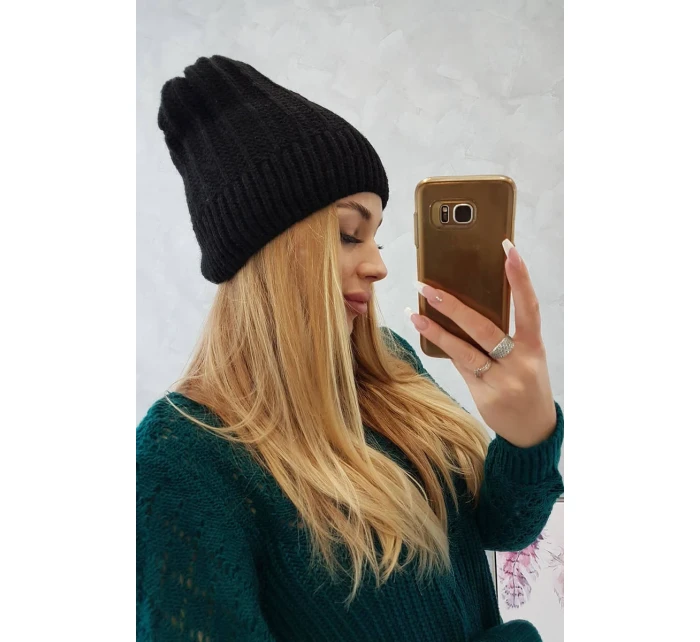 Fleecová čepice Anna K238 černá