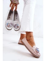 Dámské kožené mokasíny s třásněmi model 21581278 - EVENTO Dámské kožené mokasíny s třásněmi model 21581278 - EVENTO