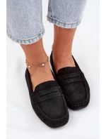 Dámské semišové mokasíny Big Star model 21693785 Černé - Big Star Shoes Dámské semišové mokasíny Big Star model 21693785 Černé - Big Star Shoes