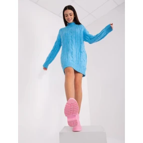 Sweter AT SW niebieski model 18909381 - FPrice Sweter AT SW niebieski model 18909381 - FPrice