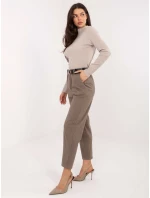 Spodnie IT SP model 21776378 ciemny bezowy - FPrice Spodnie IT SP model 21776378 ciemny bezowy - FPrice