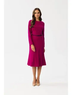 Šaty s předními  švestka model 18882487 - STYLOVE