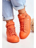 Women's High Sneakers Big Star Orange Women's High Sneakers Big Star Orange