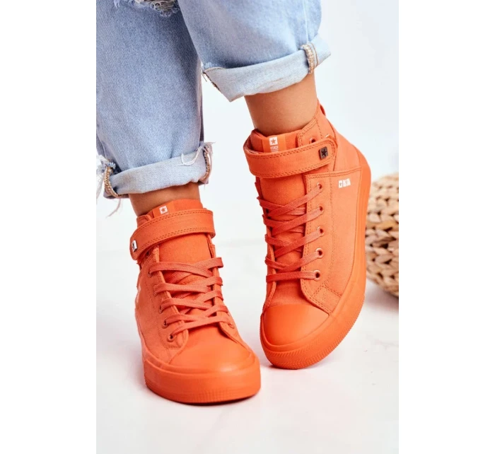 Women's High Sneakers Big Star Orange Women's High Sneakers Big Star Orange