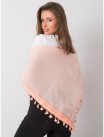 Světle růžový šátek s ozdobným lemováním