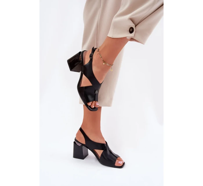 Sandály na podpatku model 212828 Step in style Sandály na podpatku model 212828 Step in style