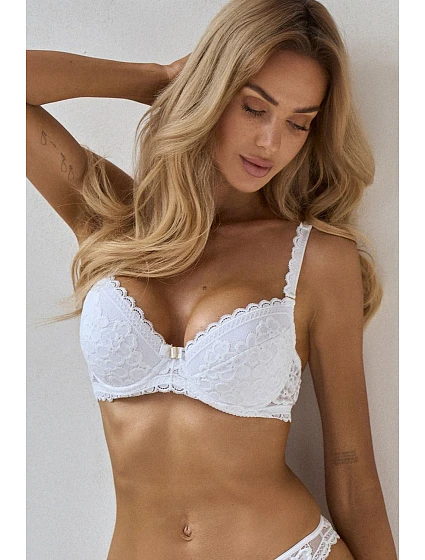 Push-up podprsenka s krajkou model 231072 Róża Push-up podprsenka s krajkou model 231072 Róża