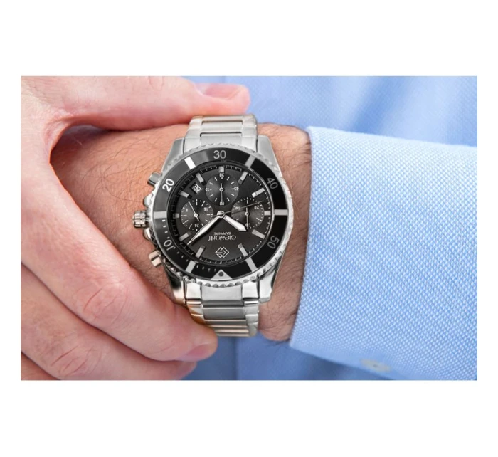 Pánské hodinky Chronograph Sapphire Silver model 21807535 - Giewont Pánské hodinky Chronograph Sapphire Silver model 21807535 - Giewont