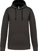 Kariban K 446 Kontrastní mikina s kapucí 20.K446 dark grey/black