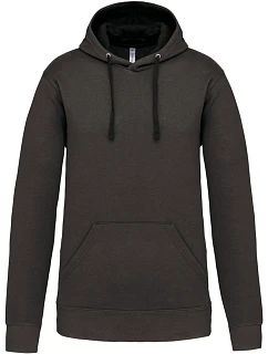 K 446 Kontrastní mikina s kapucí model 22509343 dark grey/black - Kariban