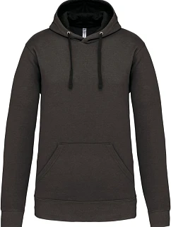 K 446 Kontrastní mikina s kapucí model 22509343 dark grey/black - Kariban