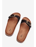 Dámské Pantofle S Přezkou Na Korkové Platformě Černé Zavira Dámské Pantofle S Přezkou Na Korkové Platformě Černé Zavira