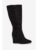 Zateplené Dámské Na Platformě Černé model 21705085 - Boto Zateplené Dámské Na Platformě Černé model 21705085 - Boto