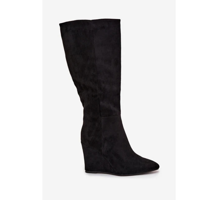 Zateplené Dámské Na Platformě Černé model 21705085 - Boto Zateplené Dámské Na Platformě Černé model 21705085 - Boto