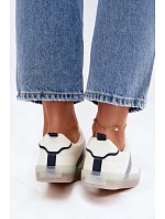 Eko kožené dámské tenisky Big Star model 22074741 Bílé - Big Star Shoes Eko kožené dámské tenisky Big Star model 22074741 Bílé - Big Star Shoes