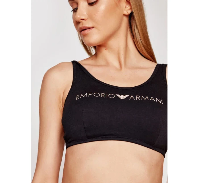 Bralette sportovní podprsenka 164403 1P227 00020 černá - Emporio Armani