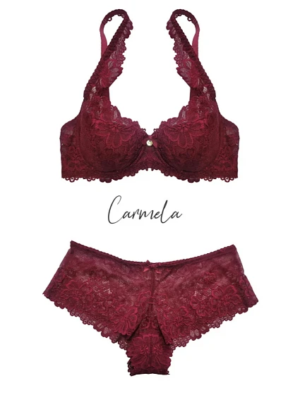 Dámská podprsenka CARMELA M-053/22 Bordó - MAT