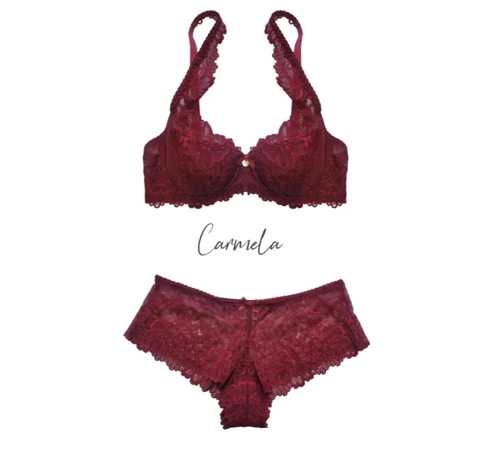 Dámská podprsenka CARMELA M-053/22 Bordó - MAT