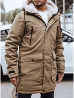 Pánská zimní bunda tmavě béžová Dstreet model 21971706 - FashionStreet