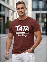 Koszulka męska z nadrukiem na bawełniana bordowa model 22221861 - FashionStreet Koszulka męska z nadrukiem na bawełniana bordowa model 22221861 - FashionStreet