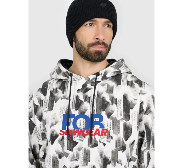 Pánská volná mikina s kapucí 4F 4FRAW25TSWSM2569-91A