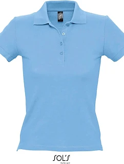 SOL'S People Dámské piqué polo 25.1310 sky blue
